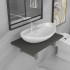 Conjunto de muebles de baño 2 piezas cerámica
