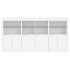 Aparador con luces LED blanco 202x37x100