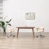 Silla de comedor giratoria madera curvada cuero sintético