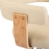 Silla de comedor giratoria madera curvada cuero sintético
