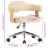 Silla de comedor giratoria madera curvada cuero sintético