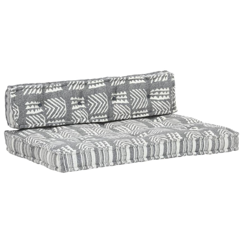 Cojín para sofá de palés tela gris