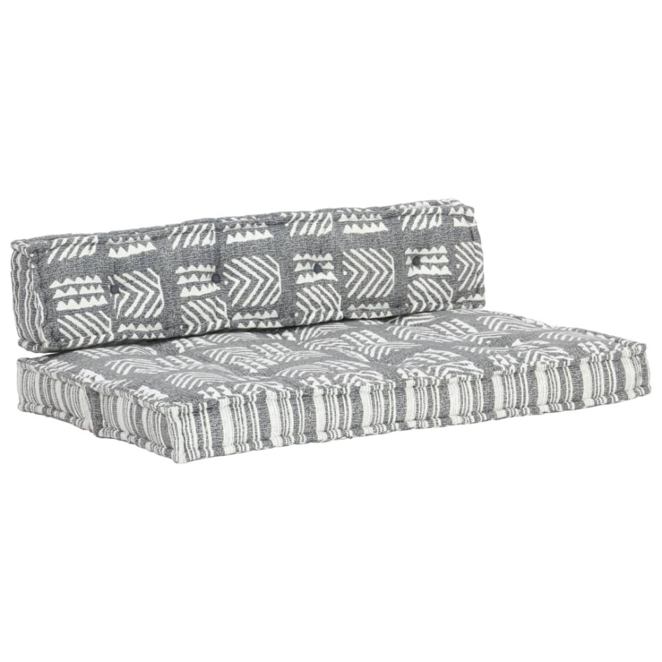 Cojín para sofá de palés tela gris