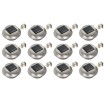 Lámparas solares redondas de exterior 12 uds LED 12 cm