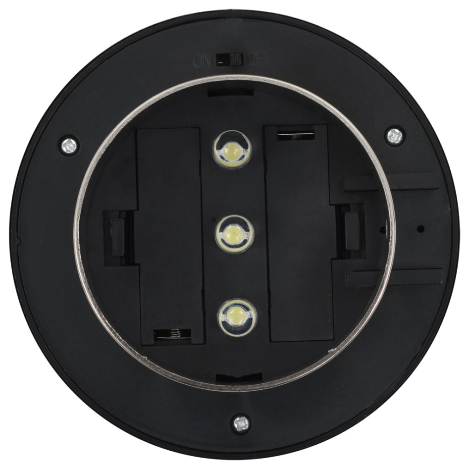 Lámparas solares redondas de exterior 12 uds LED 12