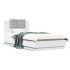 Estructura de cama con cabecero y luces LED blanco 90x190