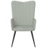 Sillón de relax de terciopelo gris