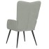 Sillón de relax de terciopelo gris