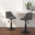 Sillas de comedor giratorias 2 unidades terciopelo gris