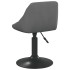 Sillas de comedor giratorias 2 unidades terciopelo gris