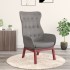 Sillón de relax de tela gris
