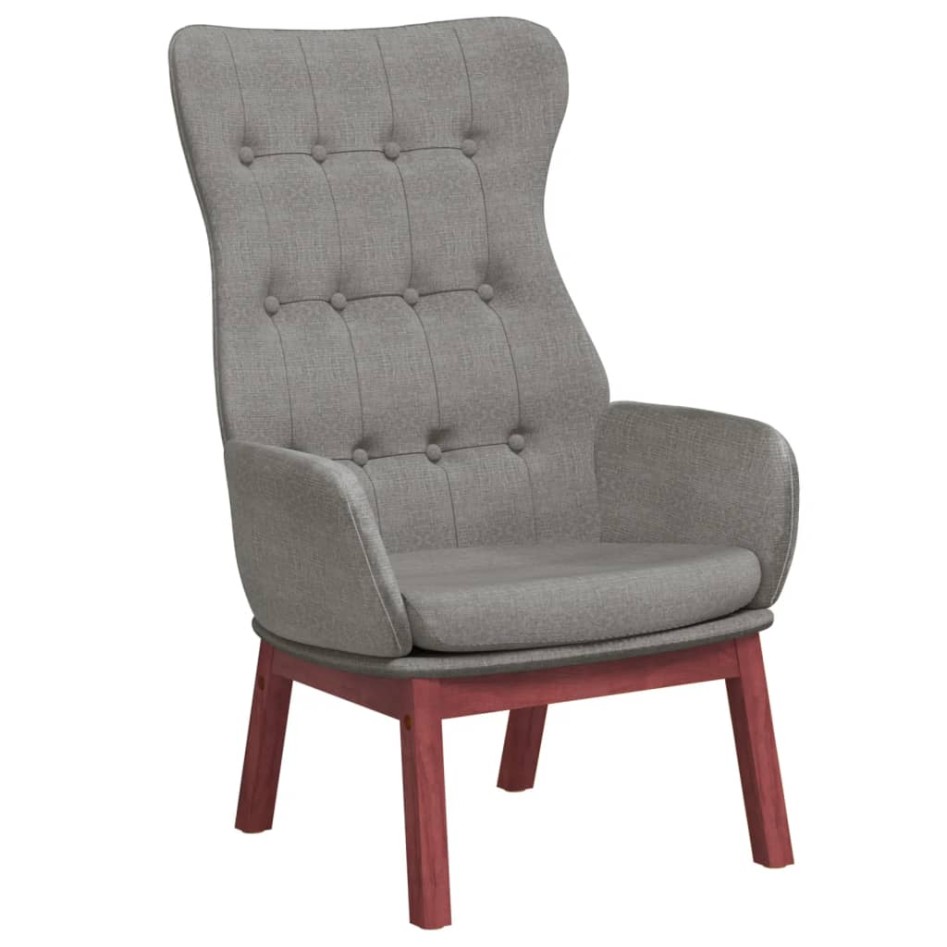 Sillón de relax de tela gris