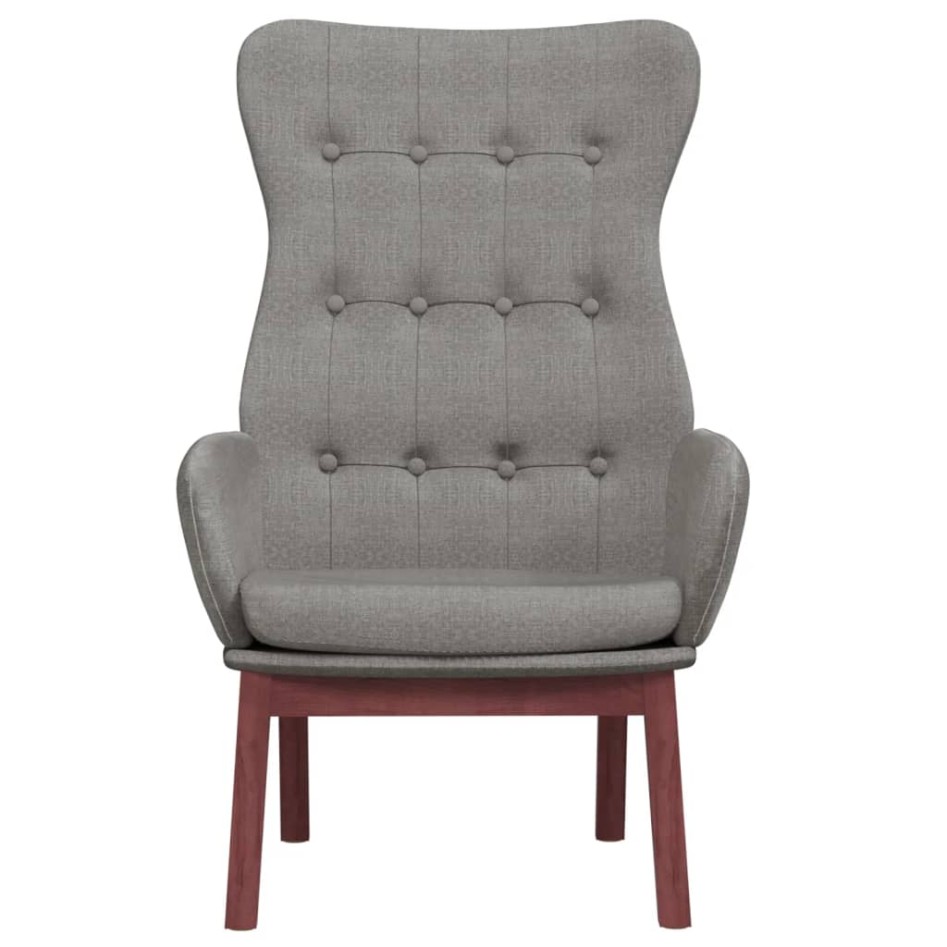 Sillón de relax de tela gris