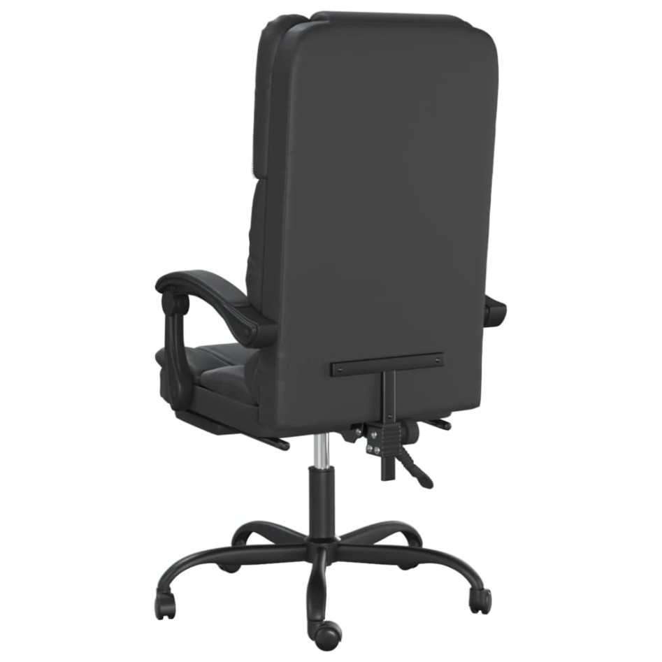 Silla de oficina reclinable masaje cuero sintético