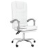 Silla de oficina reclinable masaje cuero sintético