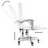 Silla de oficina reclinable masaje cuero sintético