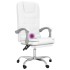 Silla de oficina reclinable masaje cuero sintético