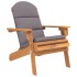 Silla de jardín Adirondack con cojines madera maciza