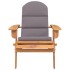 Silla de jardín Adirondack con cojines madera maciza