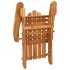 Silla de jardín Adirondack con cojines madera maciza
