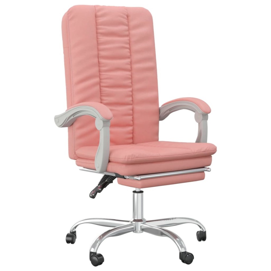 Silla de oficina reclinable cuero sintético