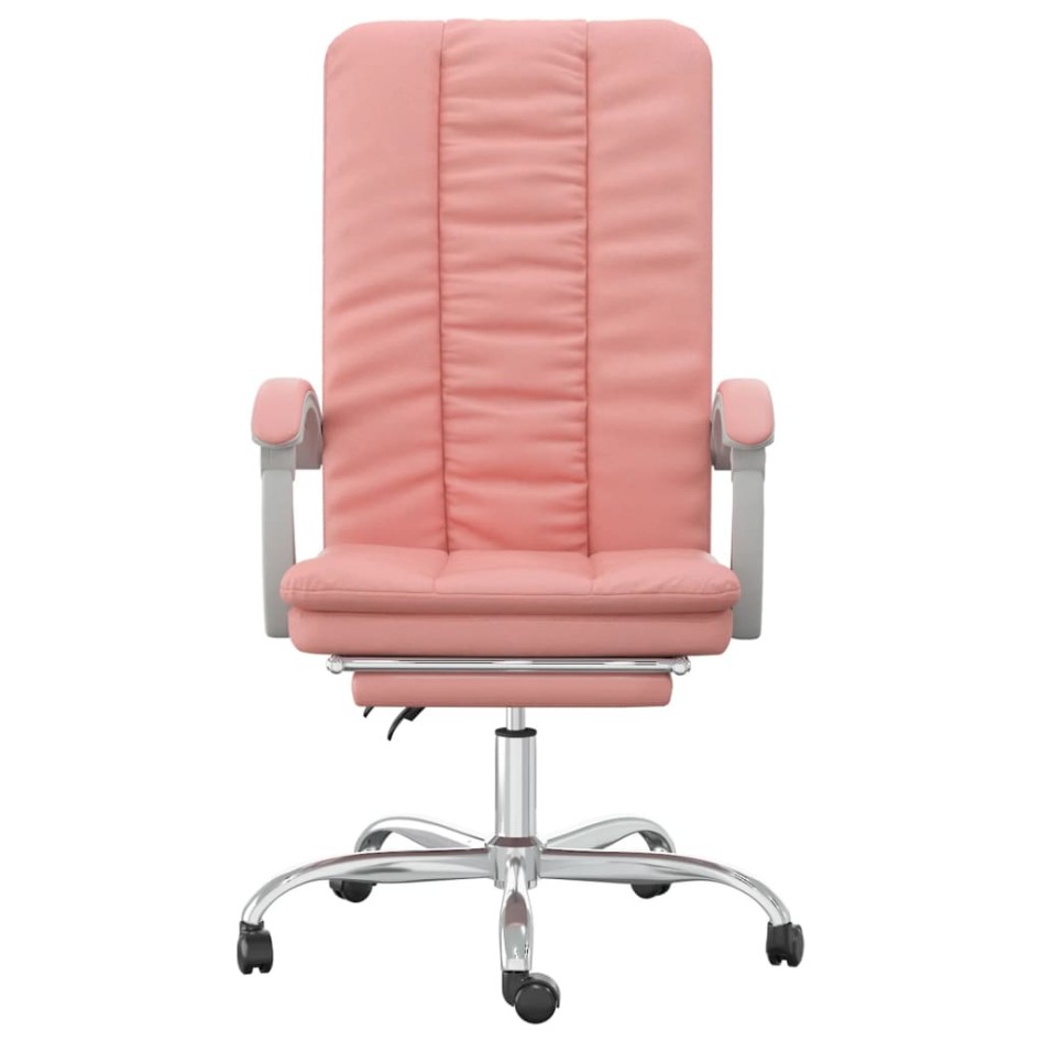 Silla de oficina reclinable cuero sintético