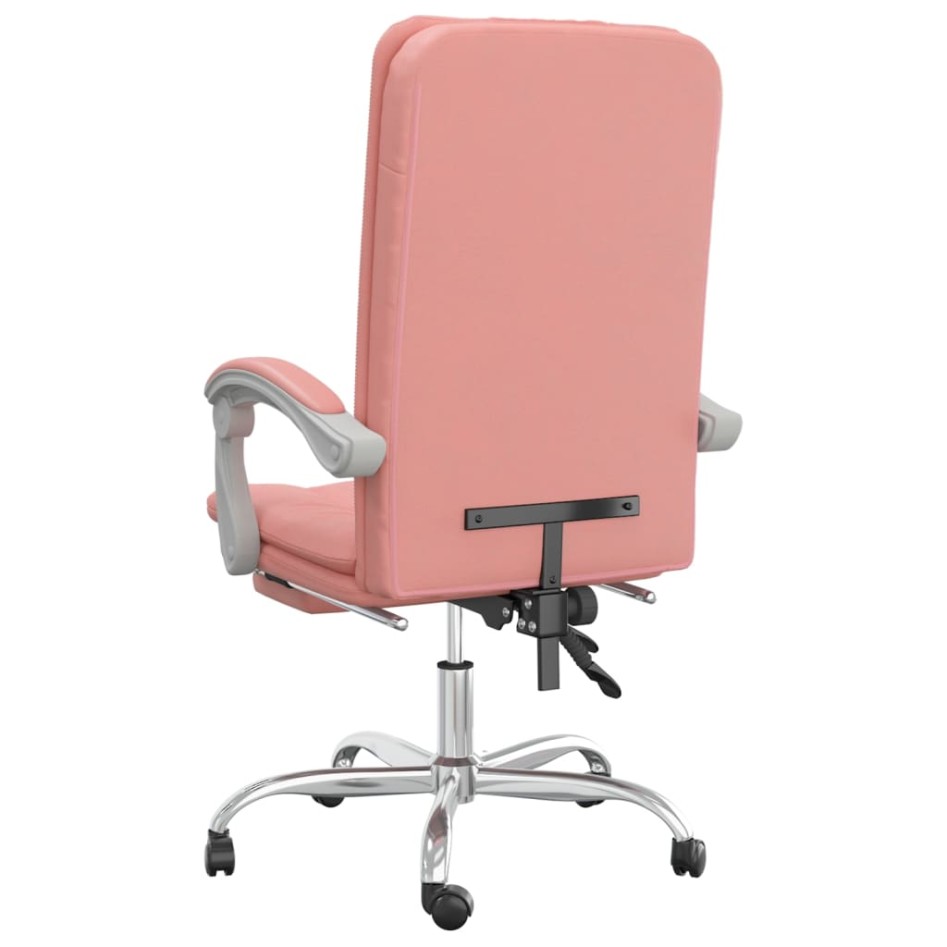Silla de oficina reclinable cuero sintético
