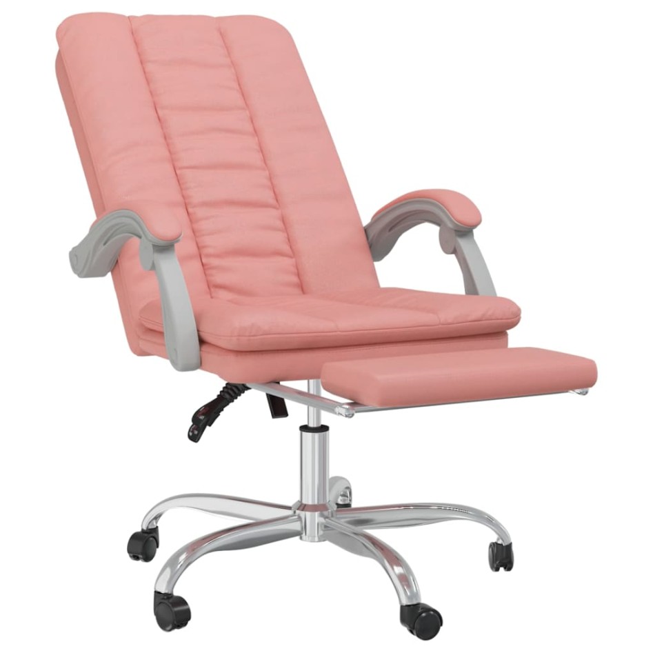 Silla de oficina reclinable cuero sintético