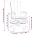 Silla de oficina reclinable cuero sintético