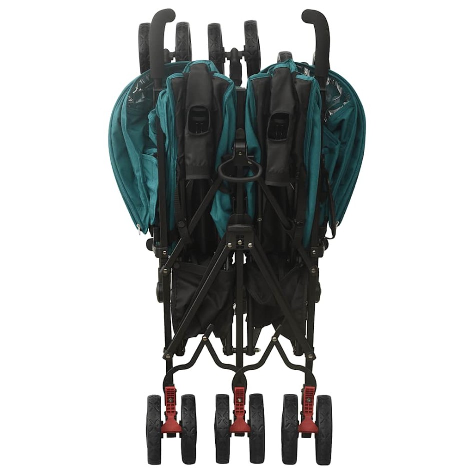 Carrito para gemelos de acero