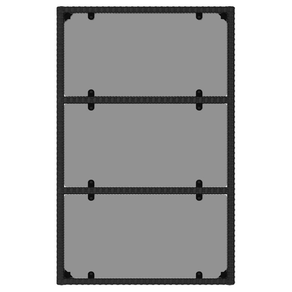 Set muebles de jardín 6 piezas y cojines ratán sintético