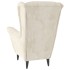 Sillón de terciopelo blanco