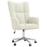 Sillón de relax de terciopelo color blanco