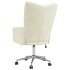 Sillón de relax de terciopelo color blanco
