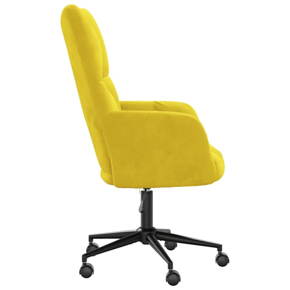 Sillón de relax de terciopelo amarillo