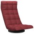 Silla de suelo giratoria de tela color vino
