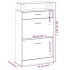 Mueble zapatero madera contrachapada negro 63x24x104