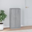 Mueble zapatero madera contrachapada gris Sonoma 55x35x108 cm