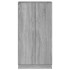 Mueble zapatero madera contrachapada gris Sonoma 55x35x108