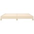 Cama sin colchón tela color crema 200x200