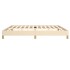 Cama sin colchón tela color crema 200x200
