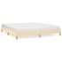 Cama sin colchón tela color crema 180x200