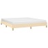 Cama sin colchón tela color crema 180x200