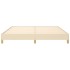Cama sin colchón tela color crema 180x200