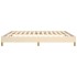 Cama sin colchón tela color crema 180x200