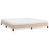 Estructura cama sin colchón cuero sintético capuchino