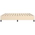 Cama sin colchón tela color crema 200x200