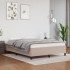 Estructura cama sin colchón cuero sintético capuchino