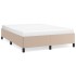 Estructura cama sin colchón cuero sintético capuchino
