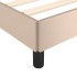 Estructura cama sin colchón cuero sintético capuchino